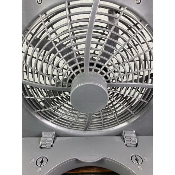 Portable Fan Box Battery Operated Air Desk Cooler Cooling Personal Travel Gray - Picture 8 of 11